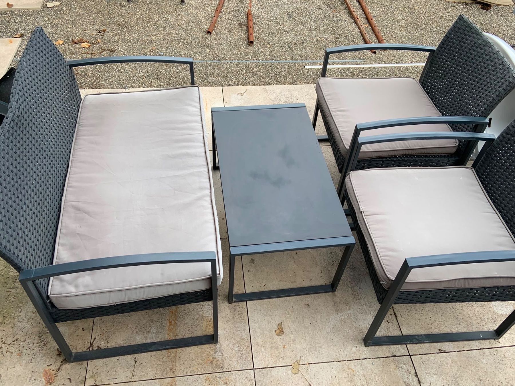 Tischset: Garten Lounge Sitzgarnitur Terrasse Limare Polyrattan – Gebraucht aus Nussbaumen AG von HelenaDavid1910