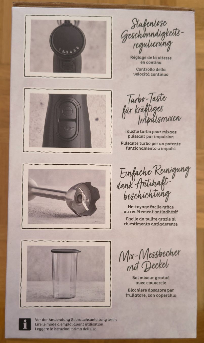 Betty Bossi Elettrodomestici da cucina: Stabmixer mit Messbecher Betty Bossie – Nuovo e nell'imballaggio originale da Zürich venduto da pos_8v8n 3