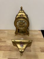 Wanduhr Eluxa mit Pendel und Konsole, Gold, Defekt