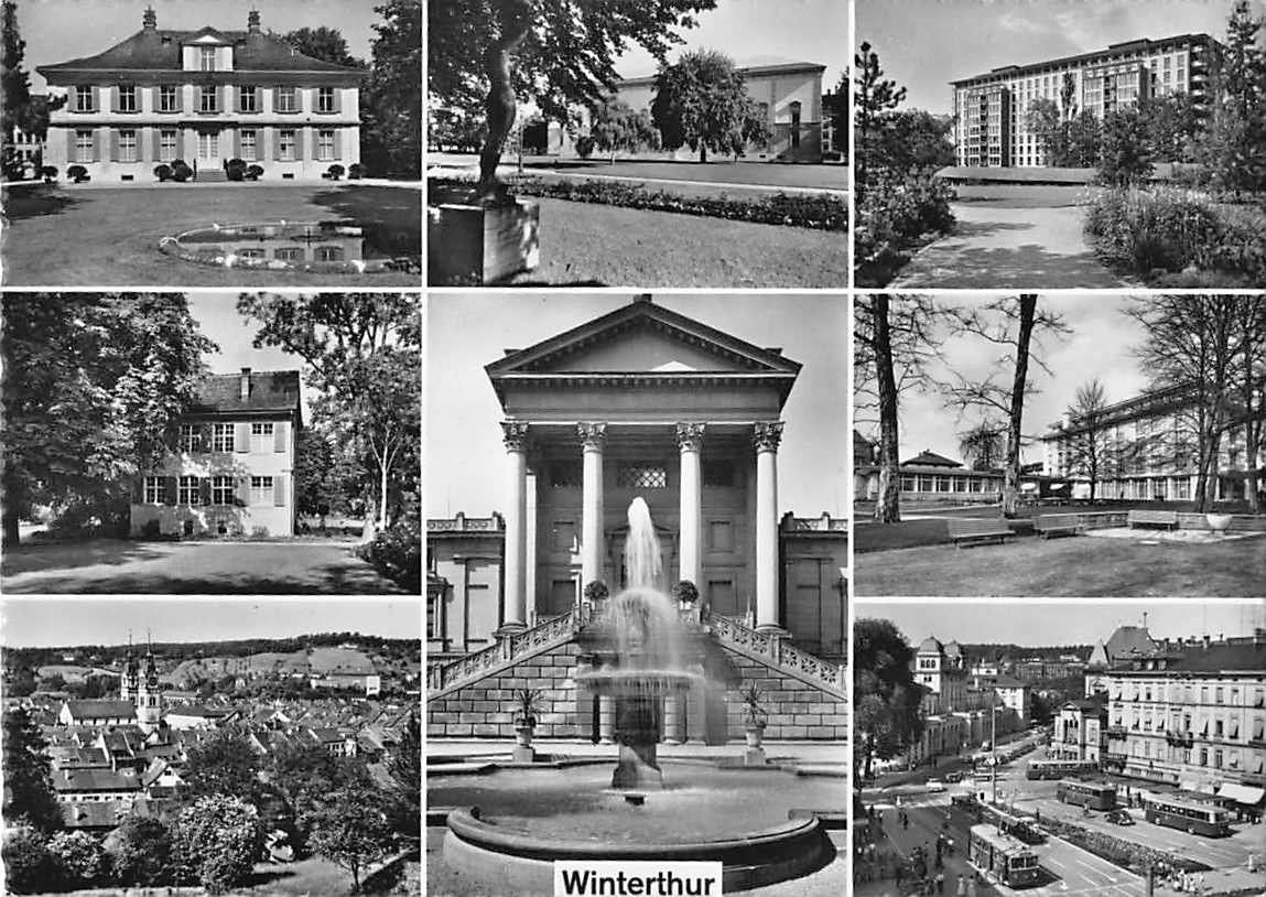 Cartoline postali: alte Ansichtskarte aus Archiv: 8-BILD WINTERTHUR - ab 1.-- – Usato da Winterthur venduto da SchatzchischtliWinti