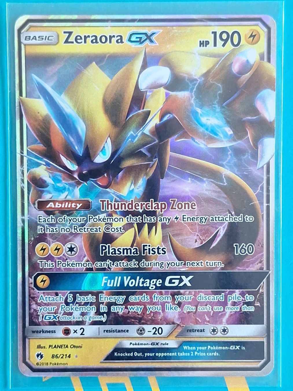 Pokémon Carte collezionabili: Zeraora GX - Lost Thunder - #13 – Usato da Altstätten SG venduto da GGsGameshop