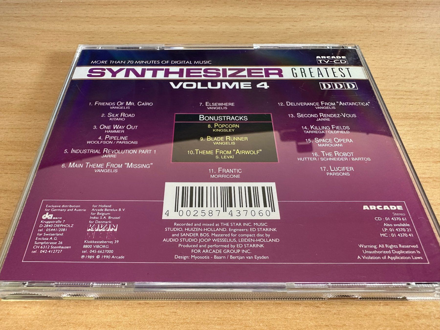 CD: Ed Starink – Synthesizer Greatest Volume 4 – Usato da Rikon im Tösstal venduto da Alpenmutz 1
