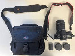Canon EOS 70D Kamera mit Objektiv und Tasche gebraucht