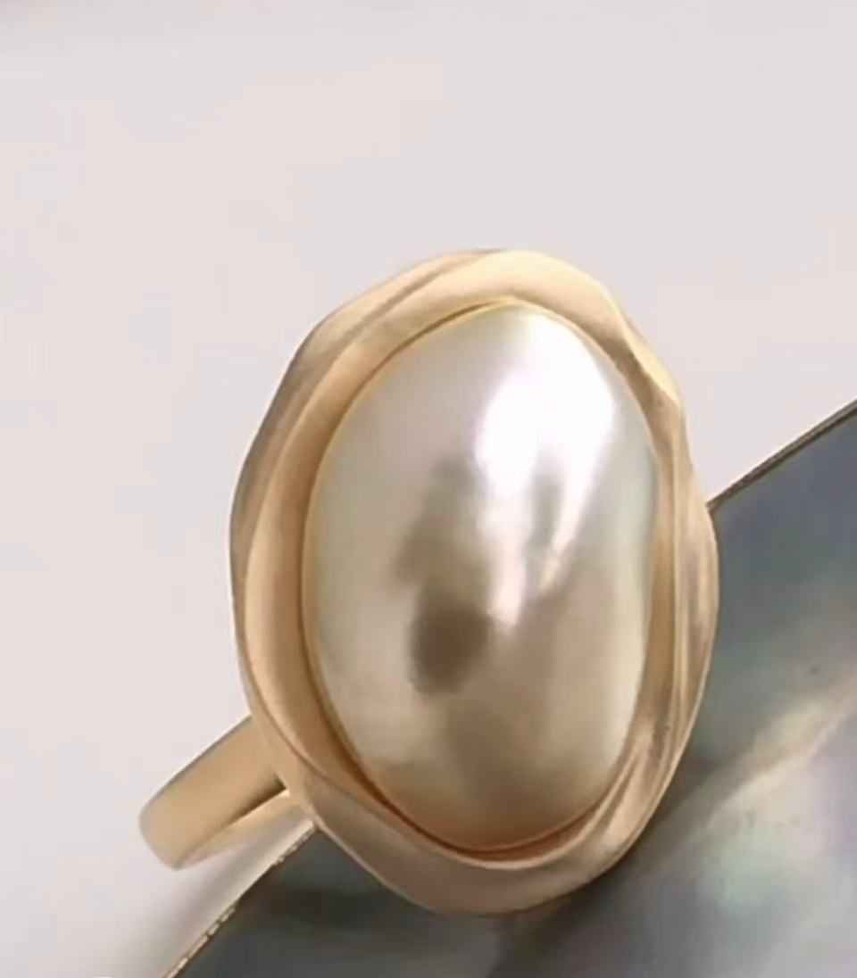 Ringe: Gold Keshi Fingerring 18 Karat – Neu (gemäss Beschreibung) aus Gelterkinden von Regiorider