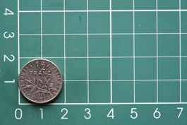 währung francaise 1/2 franc 1977
