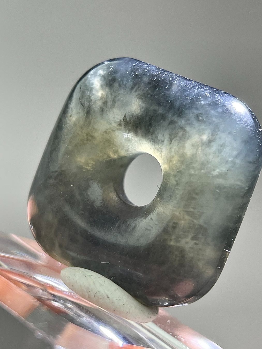 Ciondoli: Echte chinesische -Jade  Pi-Scheibe Ca.2cm – Nuovo (secondo la descrizione) da Schiers venduto da sisikristall 5