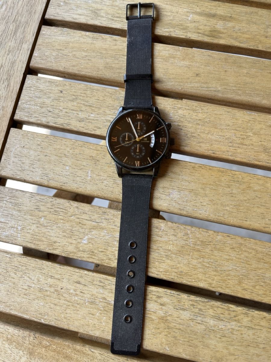 Orologi: Armbanduhr Shaarms schwarz/gold – Usato da Ursenbach venduto da frohes_fest 1