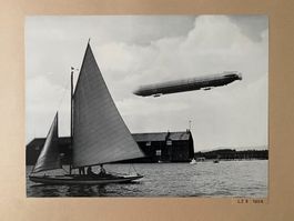 Original Vintage Poster -  Alte Fotografie Zeppelin LZ4