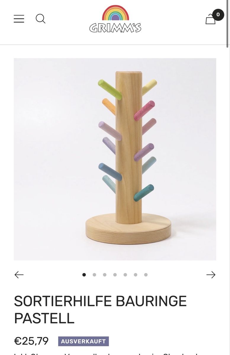 Spielzeuge: Grimms Sortierbaum pastell – Gebraucht aus Solothurn von ee_na