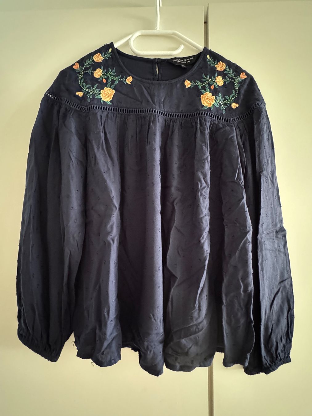 Dorothy Perkins Camicette: Blouse brodée florale Dorothy Perkins - taille 36 – Usato da Genève venduto da Lucie.hwrth