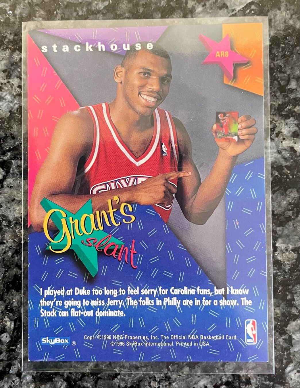 Nba Carte collezionabili: NBA Jerry Stackhouse Grants All Rookie Team – Nuovo (secondo la descrizione) da Muttenz venduto da joba23 1