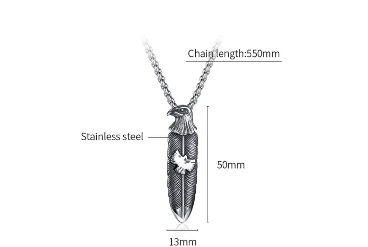 Catenine: Eagle necklace from Stainless Steel – Nuovo e nell'imballaggio originale da Aarburg venduto da StavFashion 2