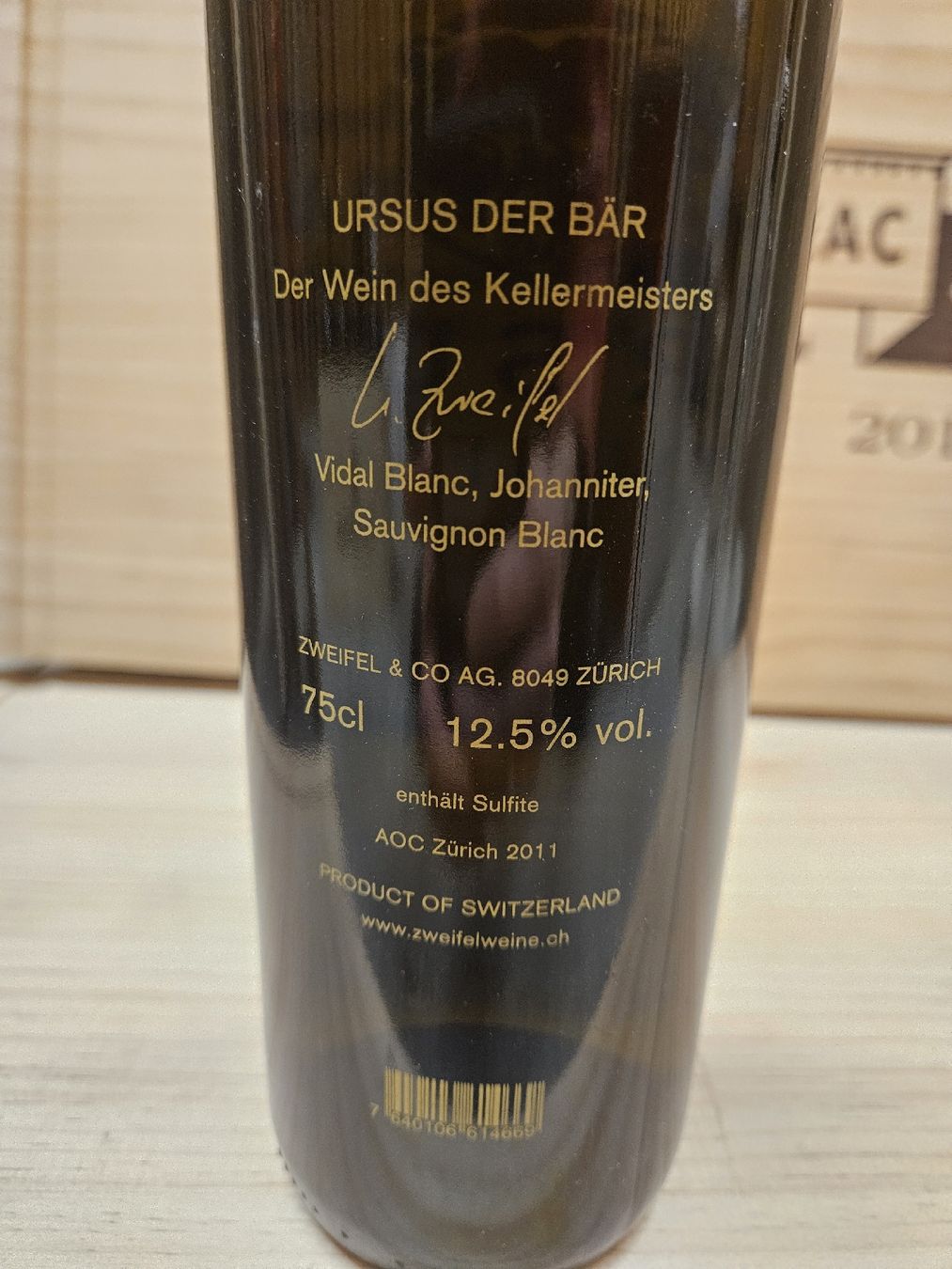 Vino: Zweifel - Ursus – Nuovo e nell'imballaggio originale da Zofingen venduto da WouterSamwel 1