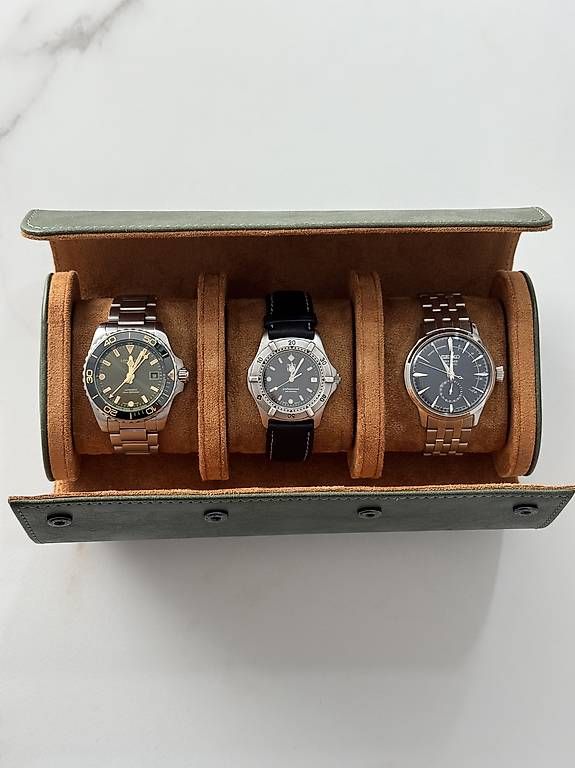 Boîtes de montres: Uhrenbox 3er / Uhrenetui – D'occasion à Möriken AG par E60Veni 4