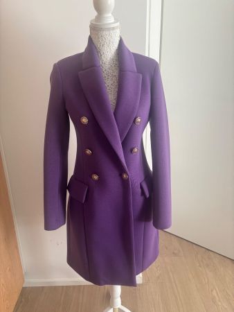 Sehr schöner leichter Mantel violett 36