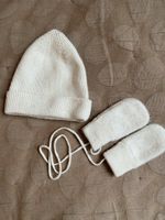 100% Merino Wool Hat & Mittens Set Winter Warm
