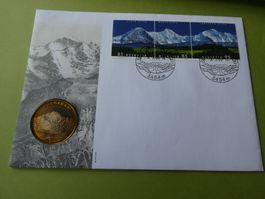 Schweiz 2005, 10 Franken Jungfrau - in Münzbrief