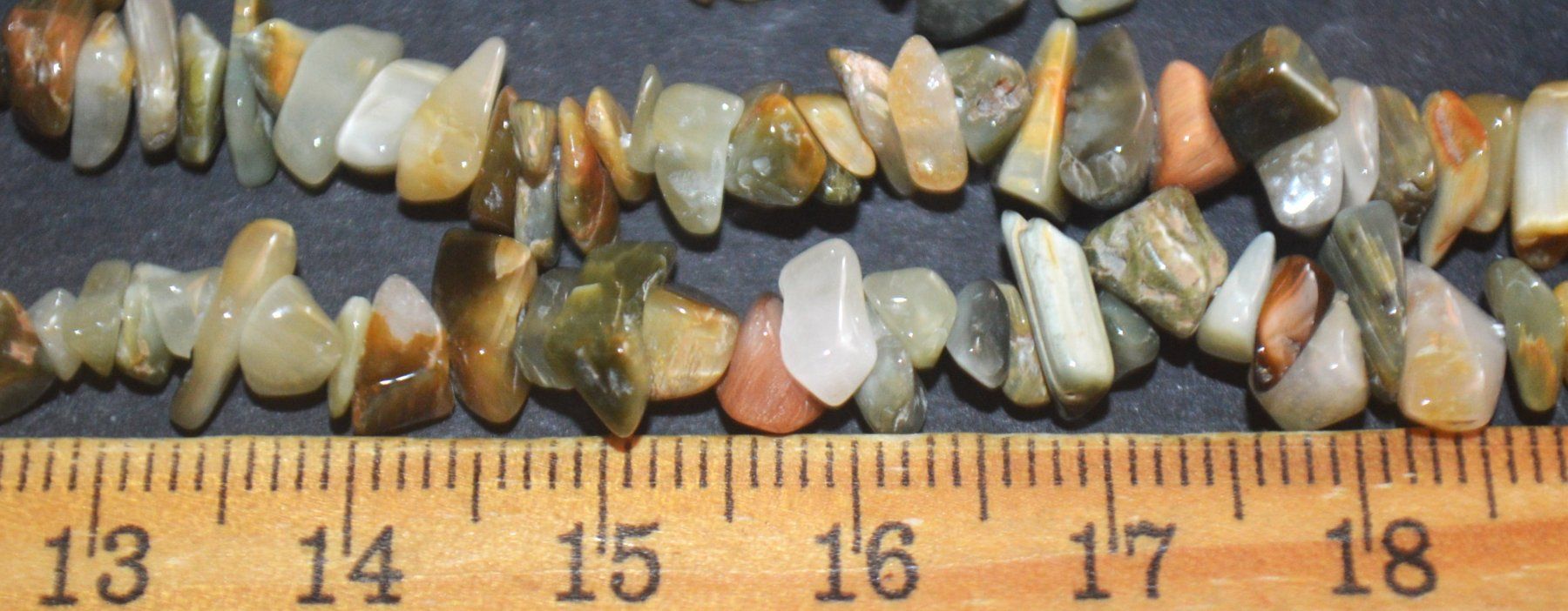 Minerali & Pietre curative: Stein Perlen Strang L-4998 – Chrysoberyll Chips 44cm – Nuovo e nell'imballaggio originale da Goldiwil (Thun) venduto da han_v5b7 3