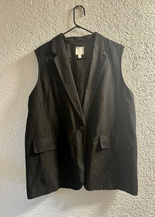 ärmellose Weste Weste Schwarz Hm Schwarze H&M Weste Gilet L Leine