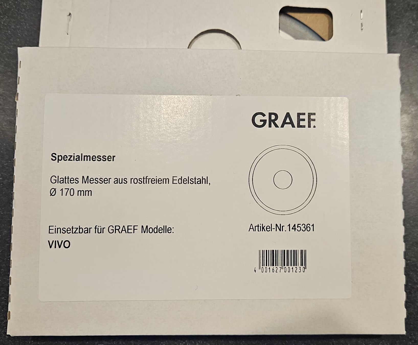 Graef Elettrodomestici da cucina: Graef 145361 Ersatzmesser / smooth knives – Nuovo (secondo la descrizione) da Gland venduto da DanieleKir 1