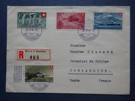 1947 Pro Patria schöner Satzbrief mit glasklaren Stempel