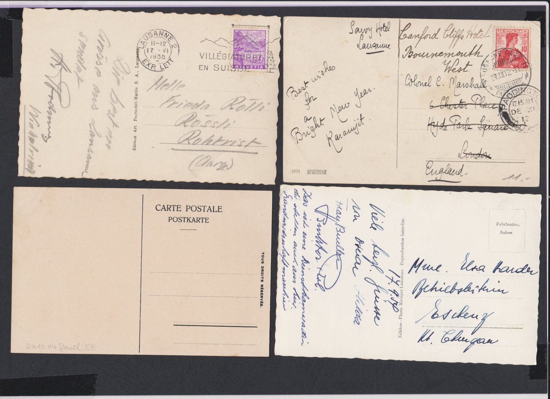 Cartoline postali: Lausanne  VD   :   25 alte Ansichtskarten – Usato da Vitznau venduto da Ropaku 1