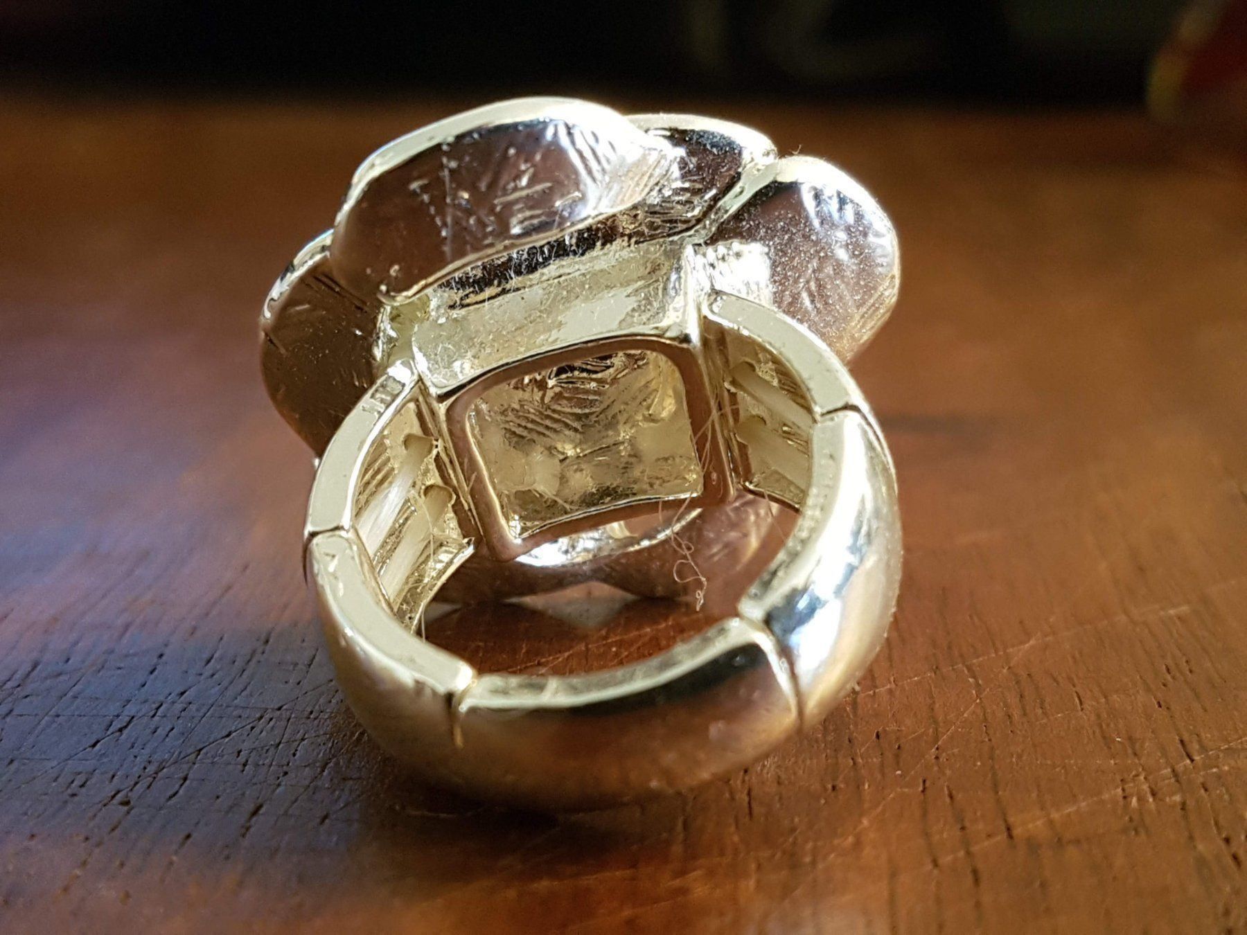 Anelli: Ring silberfarb.beige grau weiss glitzer – Nuovo (secondo la descrizione) da Ettingen venduto da Maranathatalitha 1