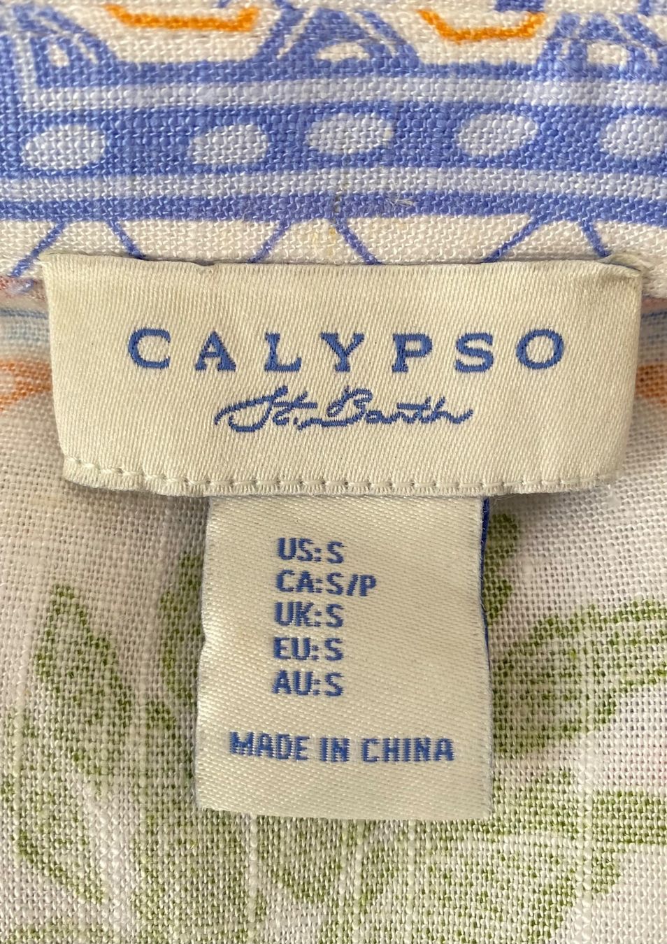 Camicette: Calypso St.Barth Bluse aus Rayon/Leinen Grösse S – Usato da Oberwil BL venduto da Leni-Mischi 3