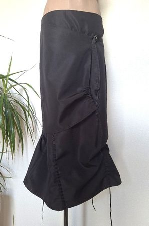 Jupe Longue PROMOD Noire– Liens Froncés – Taille 38