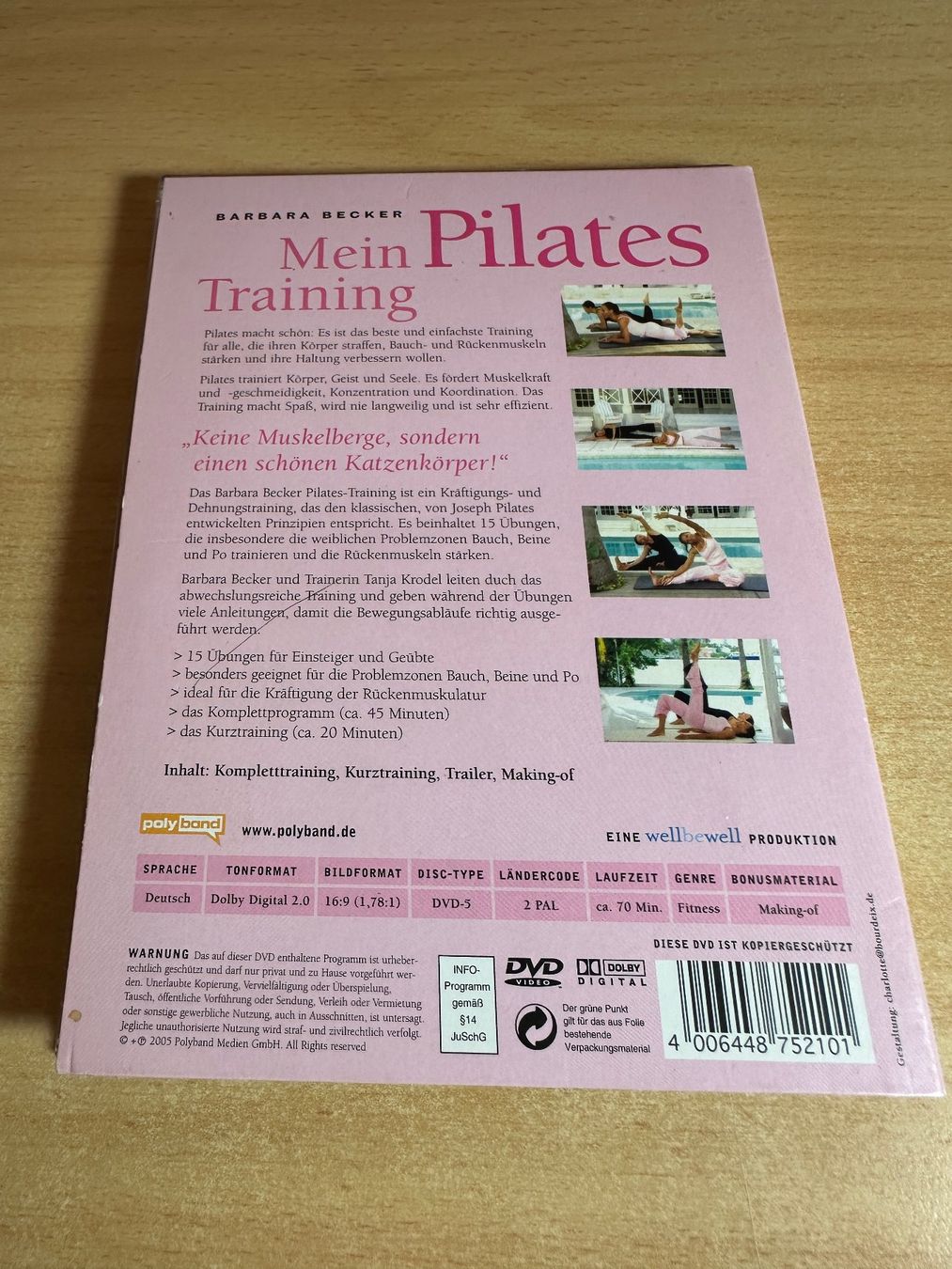 Tutti i DVDs: Barbara Becker - Mein Pilates Training & .... - 3 DVD – Usato da Rikon im Tösstal venduto da Alpenmutz 1