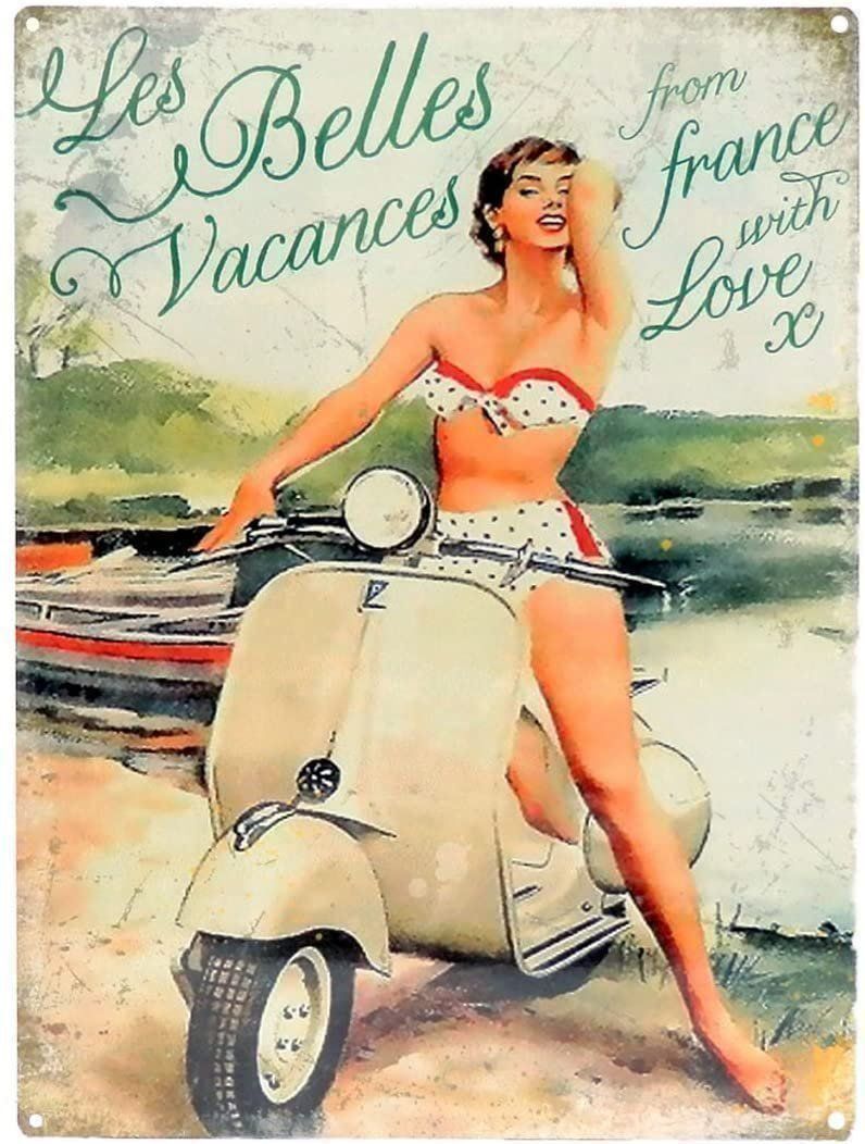 Vespa Insegne: Plaque vintage Blechschild Piaggio Vespa – Nuovo e nell'imballaggio originale da Uvrier venduto da AlpineTreasures
