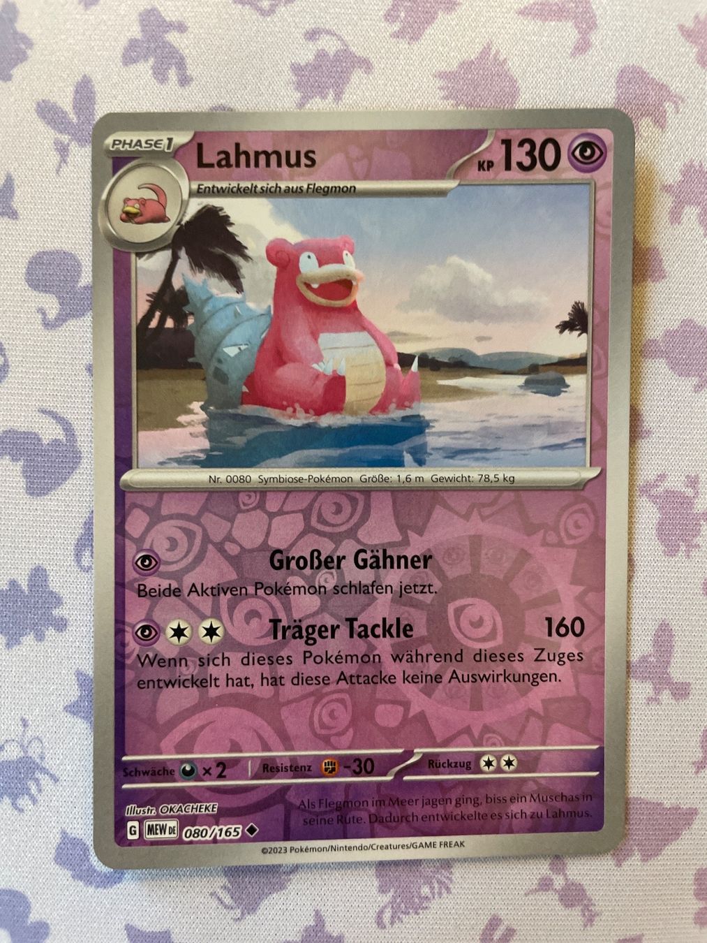 Pokémon Carte collezionabili: Lahmus 080/165 reverse Holo - Pokemon 151 DE – Nuovo (secondo la descrizione) da Gossau ZH venduto da Phelsuma01