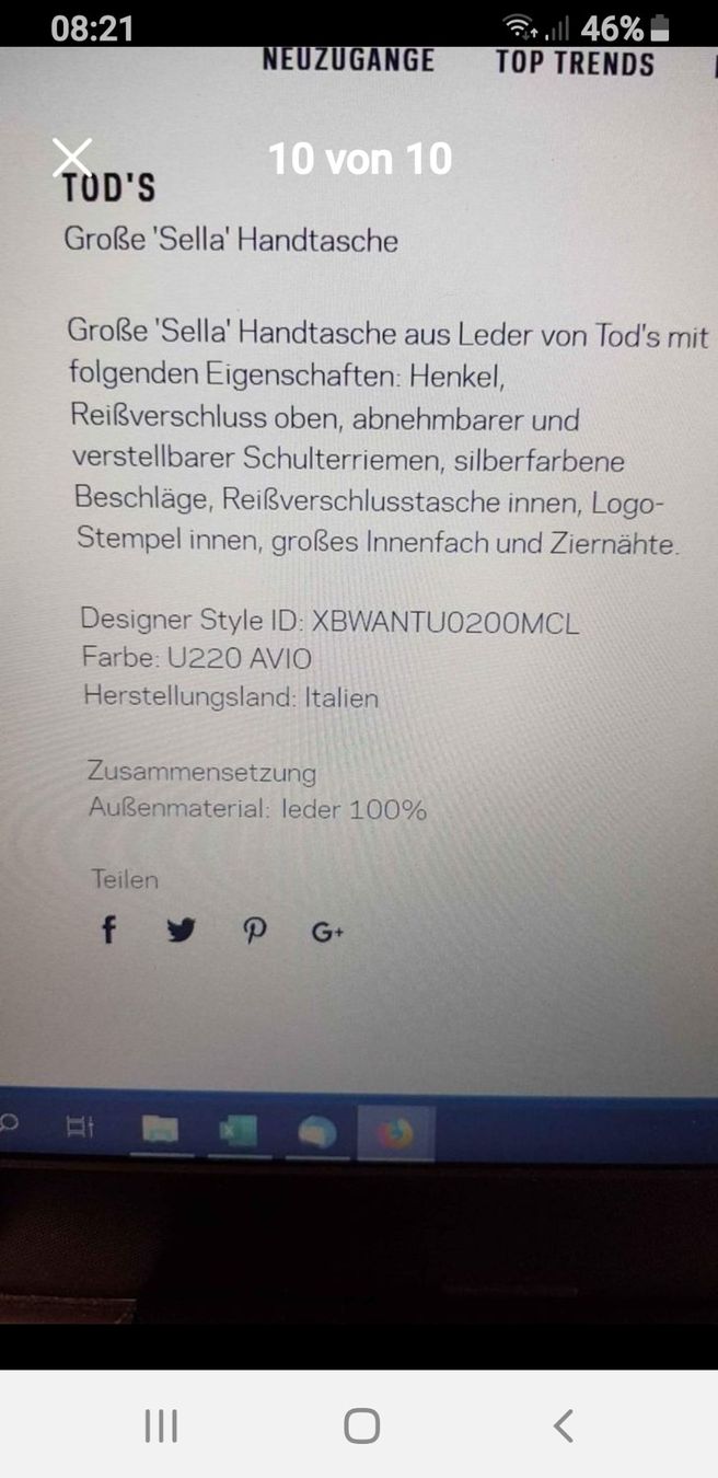 Tod'S Borse da donna: Sehr modische  Tod's Sella Handtasche hellblau – Nuovo (secondo la descrizione) da Grenchen venduto da ott_bvn8 9