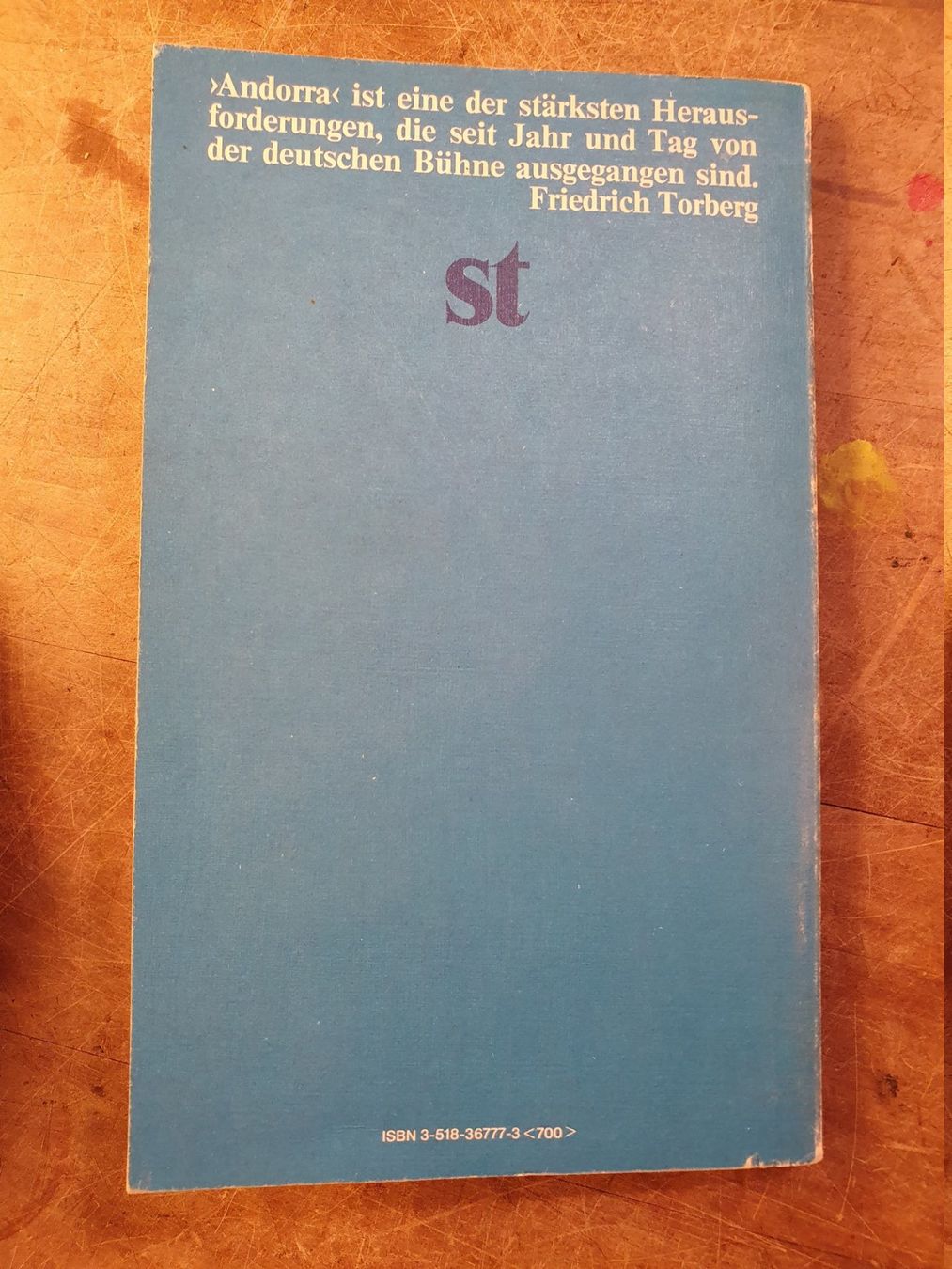 Livres: Andorra - Max Frisch – D'occasion à Zürich par loosebone 8