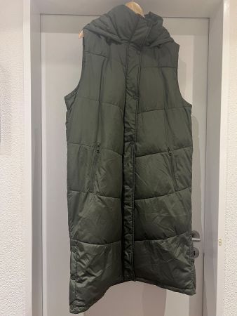 Long Weste mit Kapuze, Grösse L - Ideal für Herbst!