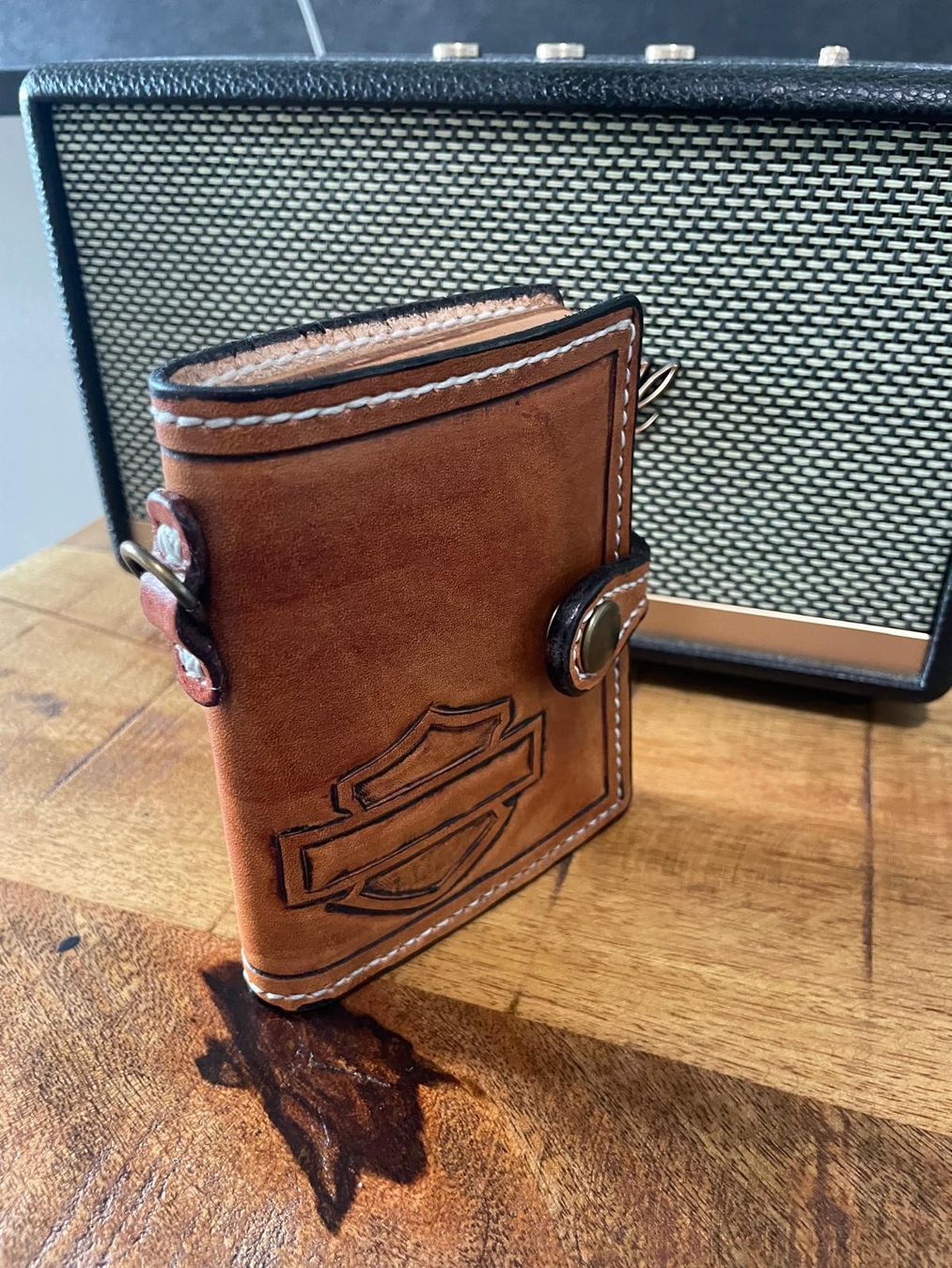 Portafogli: Harley Davidson geldbörse handmade – Nuovo e nell'imballaggio originale da chatel St denis venduto da AD.Leder.Cuir