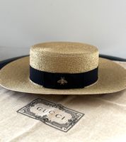 Gucci Lame Strohhut. Brandneu!