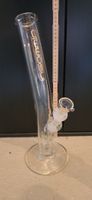 Glasbong Insomnia gebogen ca. 43cm Klarglas Top Qualität