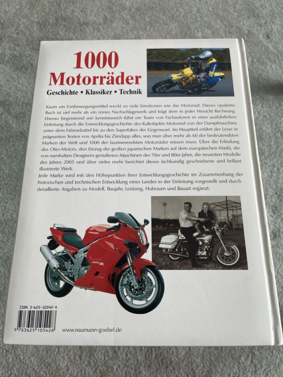 Bücher: Buch 1000 Motorräder Geschichte Klassiker Technik gebrauchte – Gebraucht aus Unterkulm von AnoliOccasion 2