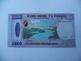 Banknote Ruanda 2000 Francs 2024, Unzirkuliert