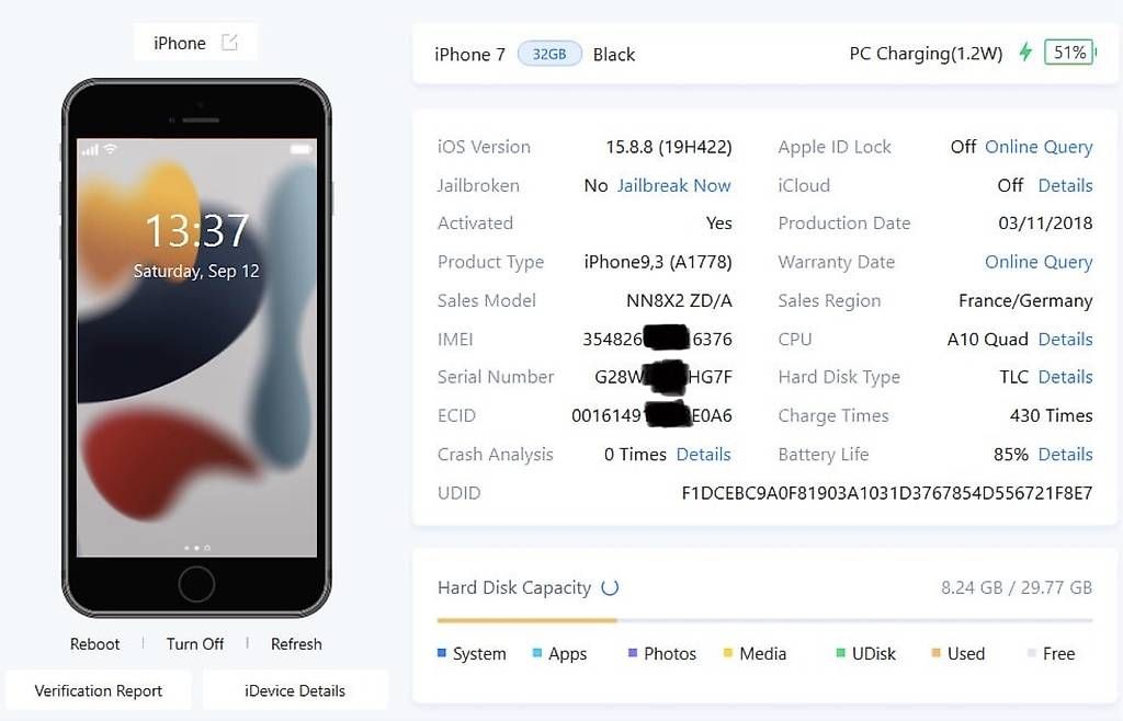 Apple Telefoni cellulari / Smartphones: iPhone 7 32gb – Usato da Effretikon venduto da Gettrix 4