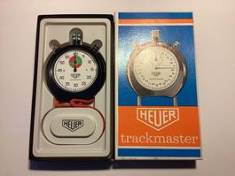 Stoppuhr "HEUER TRACKMASTER“ mechanisch schwarz OVP