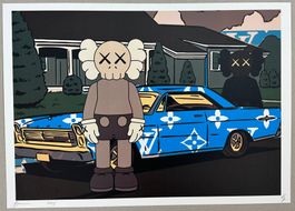 Death: Twin KAWS & Vuitton Mustang, signiert