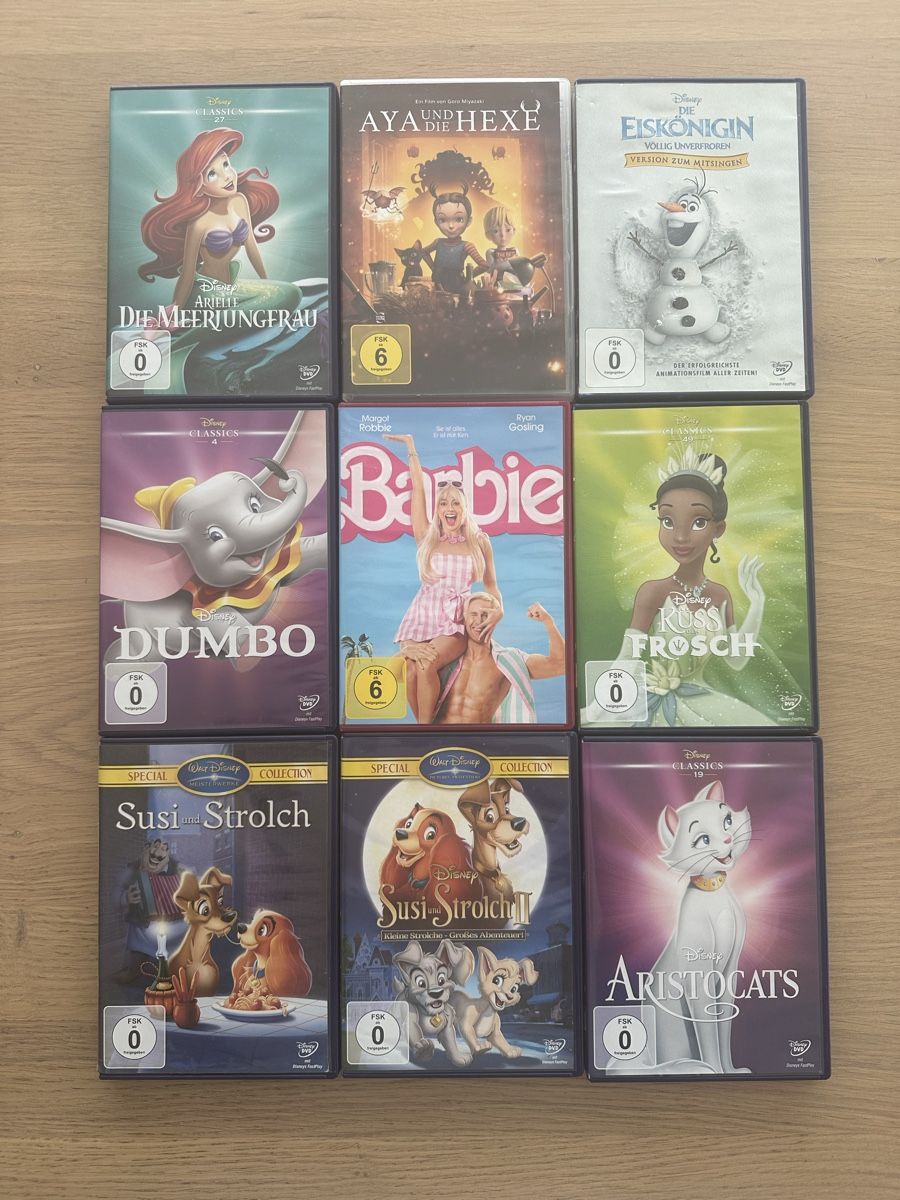 Alle DVDs: DVD Kinderfilme 9 Stück – Gebraucht aus Safenwil von ds83