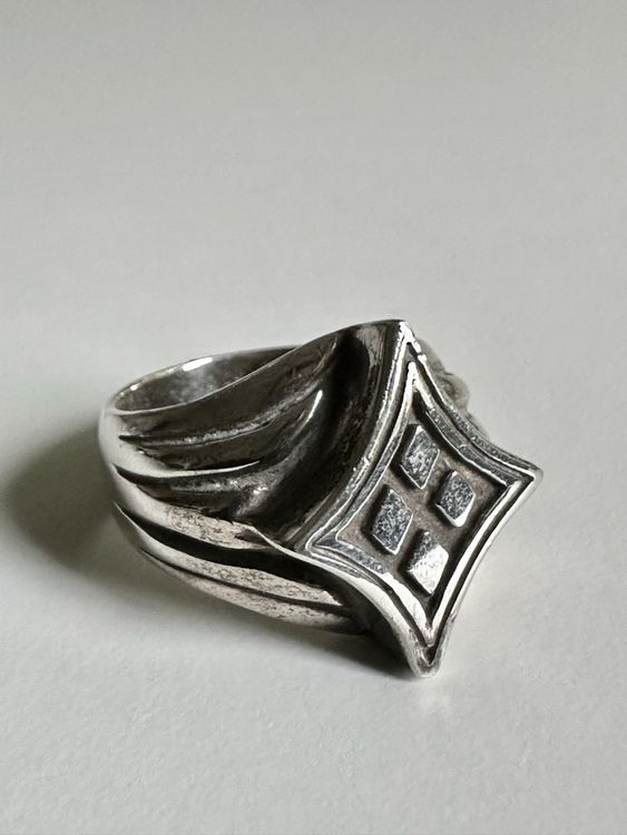 Silverstar Casting Co. Herren Ring / 925er „Karo-Ass“, Gr.59 (Neu ...