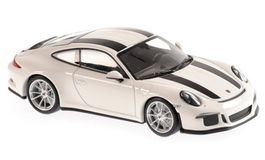 Porsche 911 / 991 R 2016 weiss / schwarz 1:43 von MaXichamps