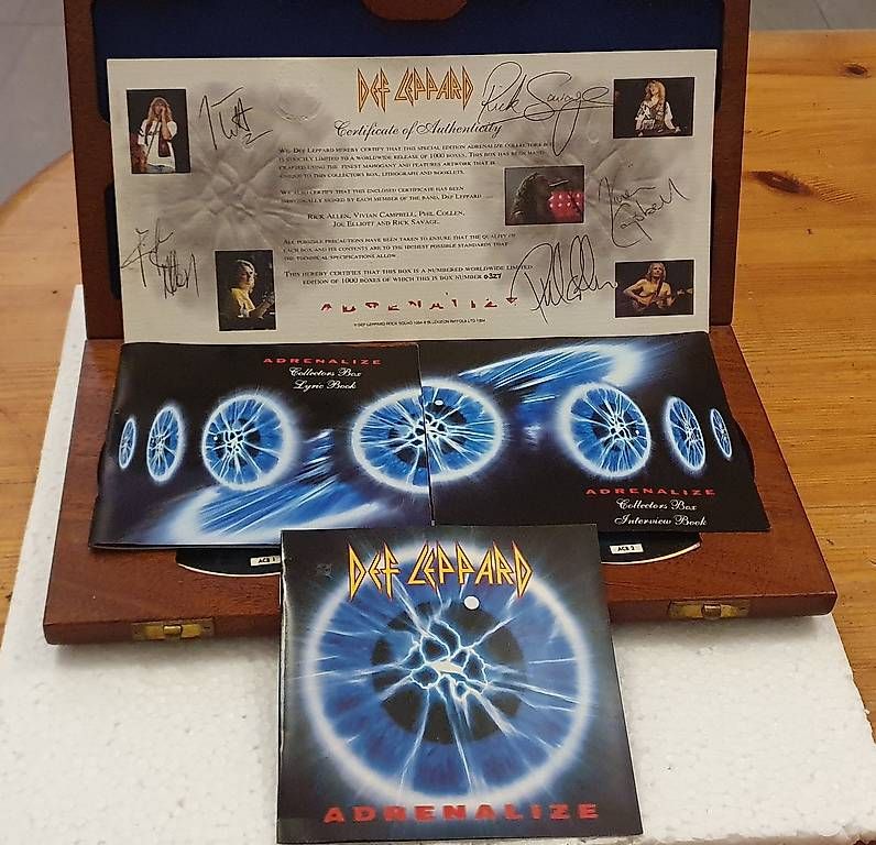 CD: Def Leppard BOX Adrenalize en acajou – Usato da Bouveret venduto da willy75 3