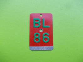 Zum 40. Geburtstag ! : Velonummer / Fahrradnummer BL 86