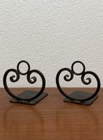 2x Buchstütze geschmiedet vintage Buchstützen Messing 60er