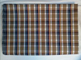 Stoff BW Leinwand mit Satinstreifen, 150 x 280 cm